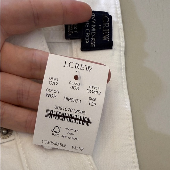 J. Crew Tall curvy mid-rise flare crop jean in signature stretch Size 32 Tall - Picture 8 of 13